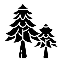 Obraz premium Pine Tree Icon