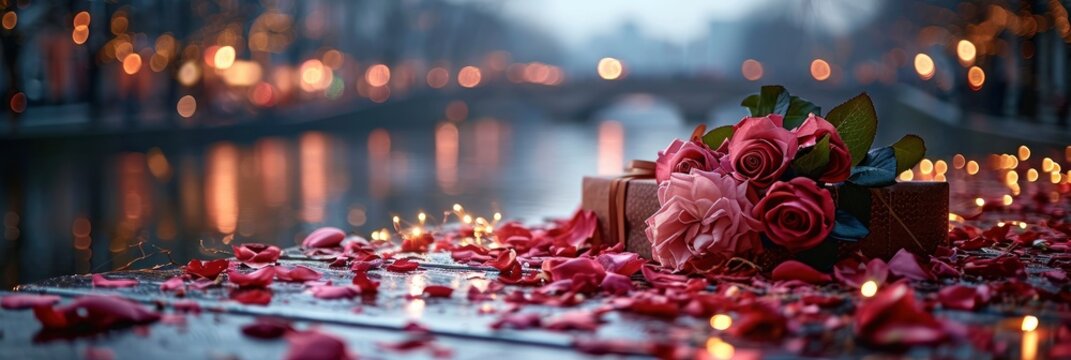 Valentines Day Beautiful Gift Trip Selective, Banner Image For Website, Background, Desktop Wallpaper