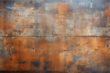 Weathered steel appearance showing age and patina. Design for texture, backdrop, background. Apt for historic or rustic themes. - obrazy, fototapety, plakaty