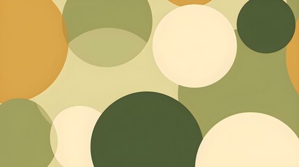Abstract Background of minimalistic Circles in khaki Colors. Artistic Wallpaper