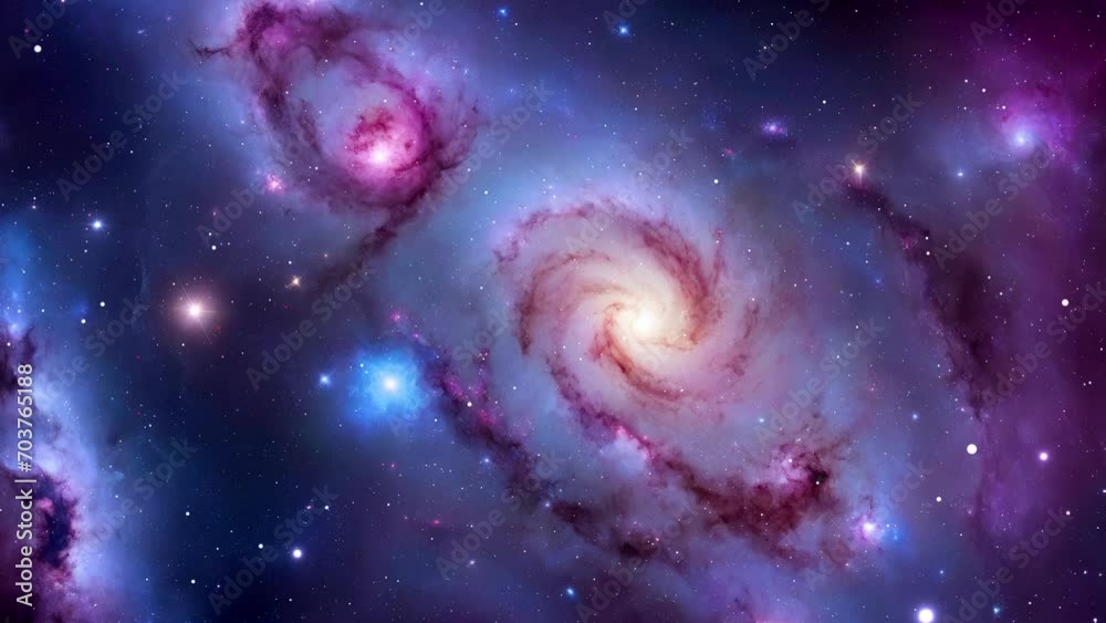 Wall mural space galaxy in space created with some elements made with generative ai