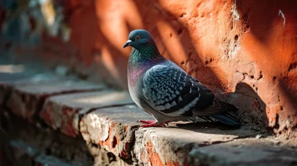 Deurstickers lifestyle photography of pigeon © MdBaki