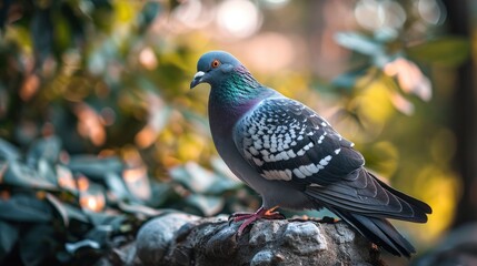 lifestyle photography of pigeon