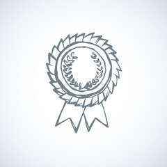 Medal. Vector drawing