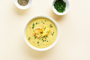 Cauliflower cheese soup