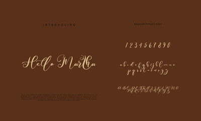 Signature Font Calligraphy Logotype Script Brush Font Type Font lettering handwritten
