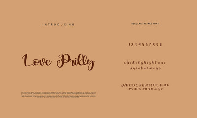 Signature Font Calligraphy Logotype Script Brush Font Type Font lettering handwritten
