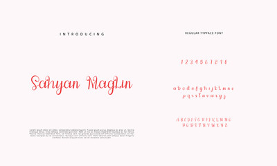 Signature Font Calligraphy Logotype Script Brush Font Type Font lettering handwritten
