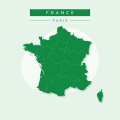 Vector illustration vector of France map France
