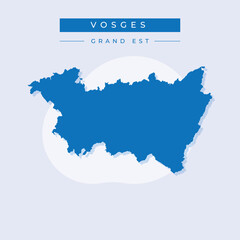 Vector illustration vector of Vosges map France