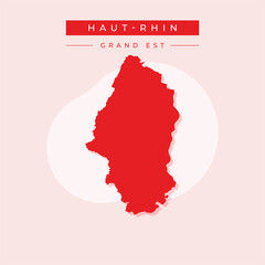 Vector illustration vector of Haut-Rhin map France