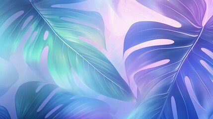 Gentle winds trace calming rhythms on a Monstera leaf's close-up canvas, creating a visual lullaby