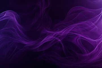 Fototapeta premium purple haze, steam on a black background. Abstract backdrop in watercolor style