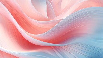 In the fluid and flowing forms of a wavy rose leaf up close, calming patterns gracefully unfold like a nature's ballet - obrazy, fototapety, plakaty
