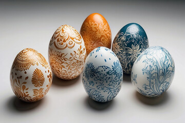 Beautiful Intricately Detailed Painted Easter Eggs