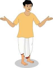 Indian Boy Character, 2D  Cartoon Character Design