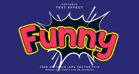 Editable text style effect - Funny text style theme.