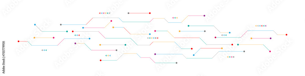 Poster circuit board texture with communication technology concept