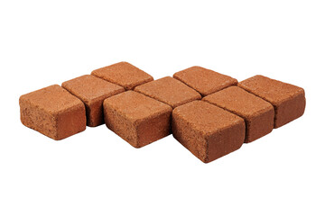 Sidewalk stone. Paving slabs Isolated white background. Full depth of field. Concept for advertising and design.