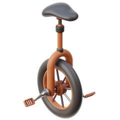 PNG 3D unicycle icon isolated on a white background  © sonisokell