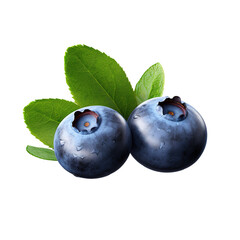 Blueberries Isolated on transparent background