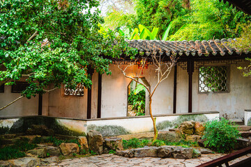 Fototapeta na wymiar Suzhou, China: Couple's retreat garden