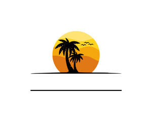 tropical island logo
