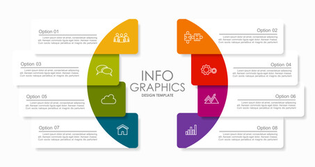 Infographic design template with place for your data. Vector illustration.