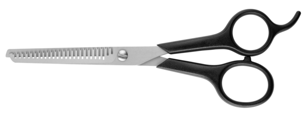 hairdressing Scissors isolated on white background, full depth of field