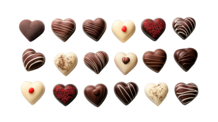 heart shaped decorative valentines chocolates 