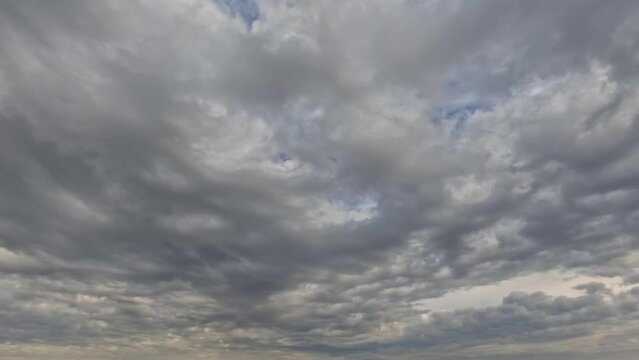 timelapse of overcast - dramatical bg with clouds