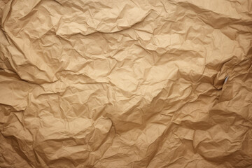 Fototapeta premium Crumpled paper for background usage, top view