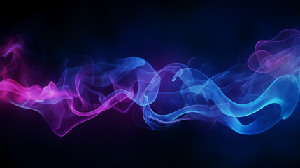 Vivid Nebula of Colors: Abstract Neon Fog, Perfect for Wide-angle Banners