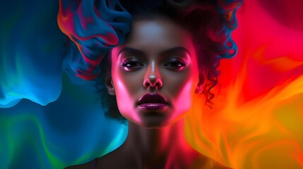 Naklejka premium Innovative Lighting Magic: Unleashing Potential with Color Gels