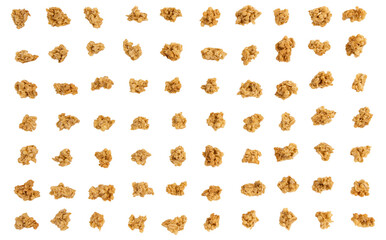 muesli or crunchy granola isolated