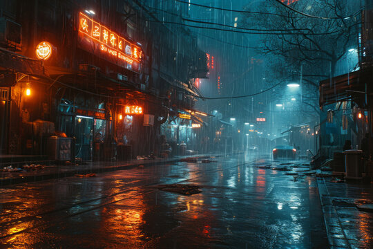 In the dark and gritty world of a cyberpunk dystopia,