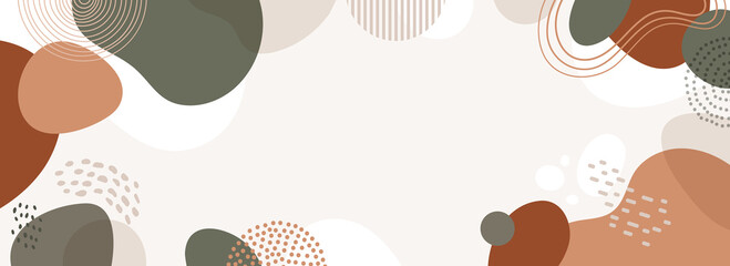 Design banner frame background .Colorful poster background vector illustration.Exotic plants, branches,art print for beauty, fashion and natural products,wellness, wedding and event.