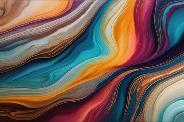 Currents of translucent hues, snaking metallic swirls, and foamy sprays of color shape the landscape of these free-flowing textures. Natural luxury abstract fluid art painting in liquid ink technique