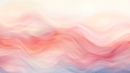Fototapeta premium Abstract watercolour texture background. Watercolor wallpaper with waves in pink, red, blue and white colours.