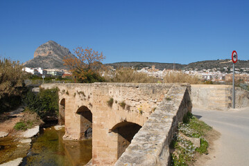 Bridge over river Gorgos, Javea, Alicante Province, Spain