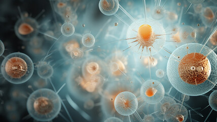 A Light-coloured poster of biological cells