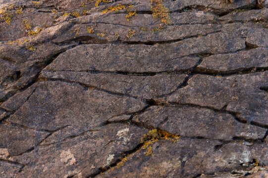 imagen detalle textura piedra con grietas de distintos tama&ntilde;os 
