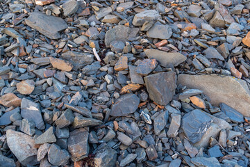 imagen detalle textura suelo de piedras de distintos tamaños