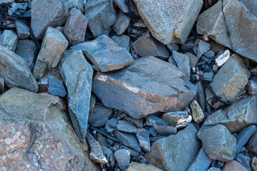 imagen detalle textura suelo de piedras de distintos tamaños y colores