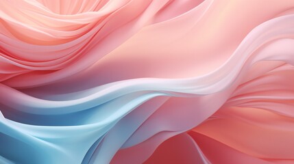Fototapeta premium The close view of a wavy rose leaf showcases calming patterns, inviting a meditative moment through its fluid and flowing forms