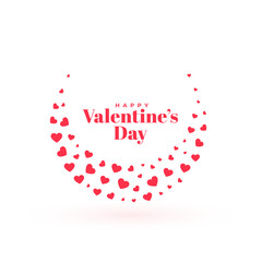 beautiful happy valentine day wishes background design