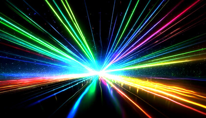 Lasershow background banner, generative ai