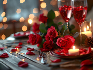 Valentine's Day Festive, celebration backdrop with white, gold and blink ball and star in white, red, pastel, gold and rose pink colour, Heart