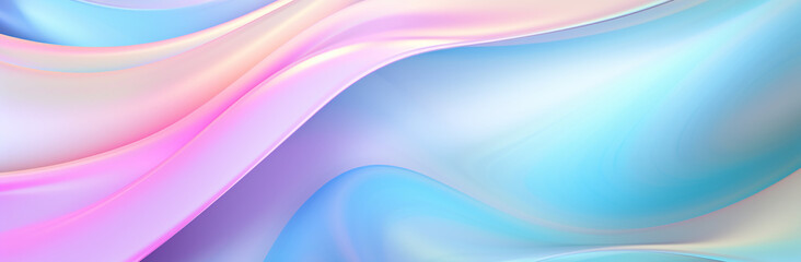 Fototapeta premium Holographic Iridescent Backgrounds. Metal textures. abstract colorful background with smooth lines in blue, purple and pink colors. 