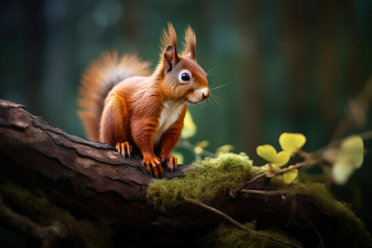 Branch Dweller: Cute Squirrel Pose